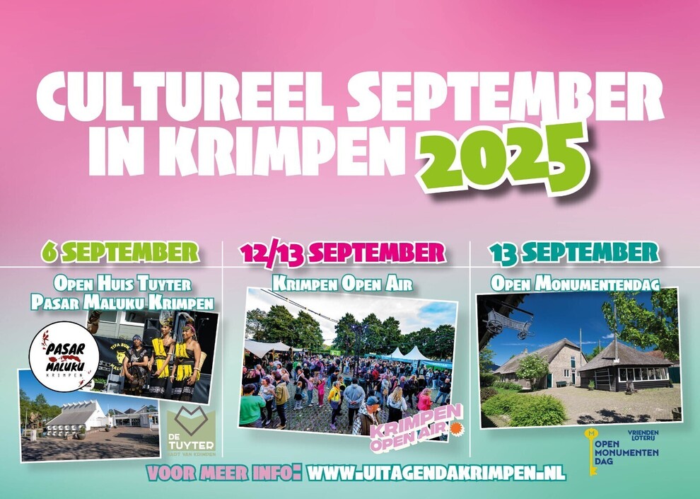 Cultureel september in Krimpen