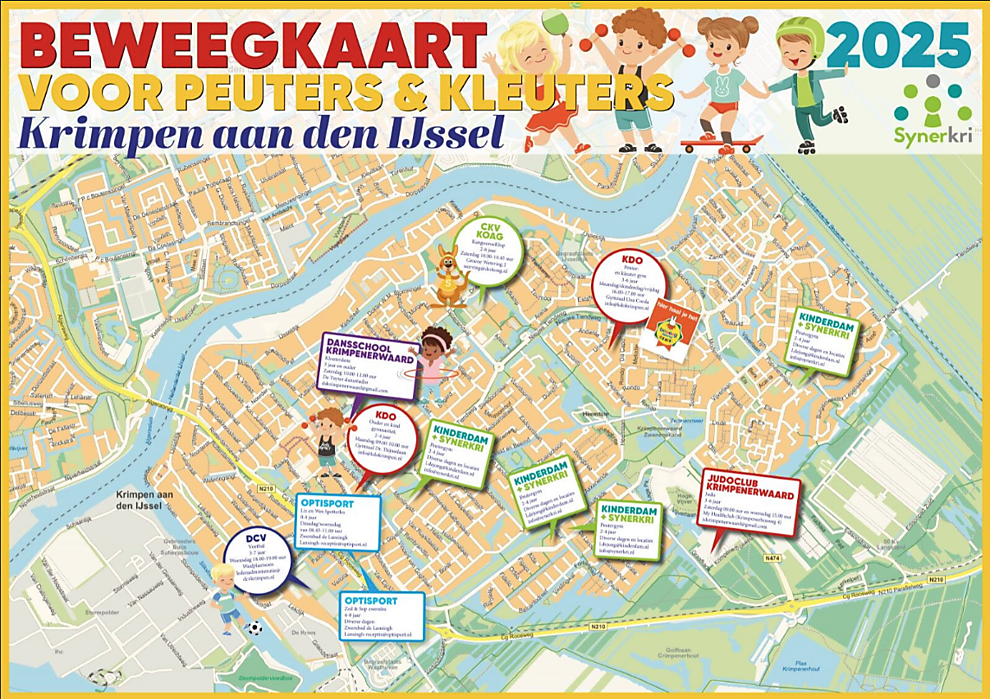 Beweegkaart peuters/kleuters